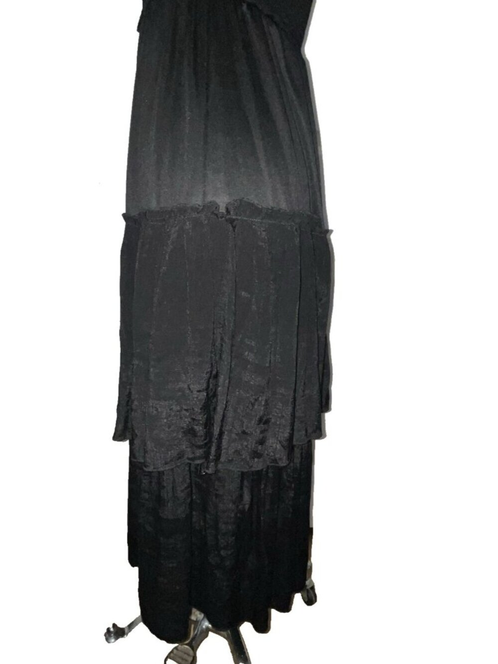 Whimsigoth Dark Fairy Cottagecore Lace Smocked Strappy Dress Emo Witchy Size M - Picture 10 of 16